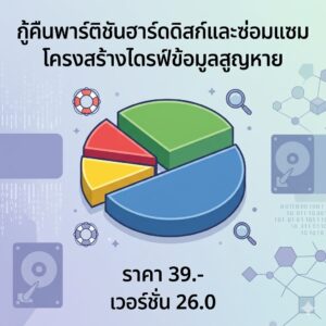โปรแกรมกู้คืนพาร์ติชันฮาร์ดดิสก์และซ่อมแซมโครงสร้างไดรฟ์ข้อมูลสูญหาย เวอร์ชัน 26.0
