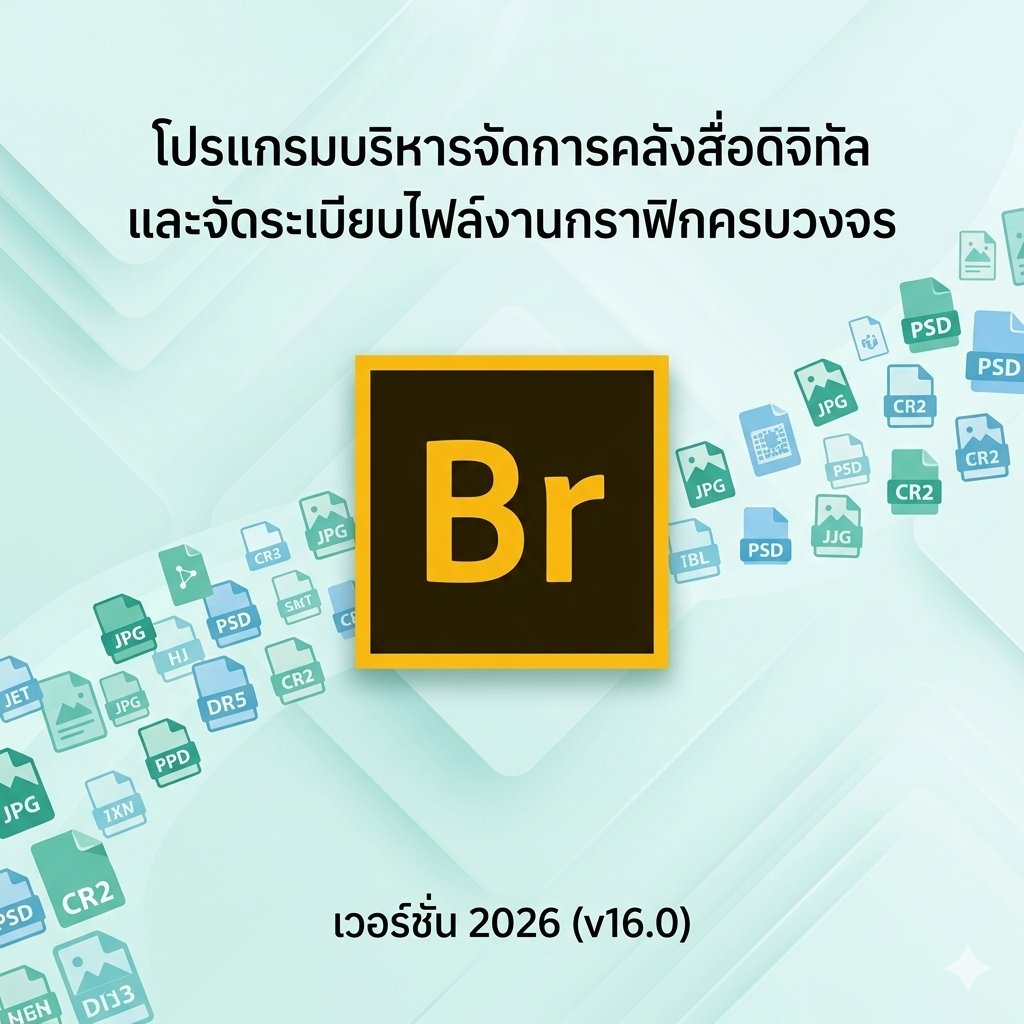 โปรแกรมบริหารจัดการคลังสื่อดิจิทัลและจัดระเบียบไฟล์งานกราฟิกครบวงจร เวอร์ชัน 2026 v16.0