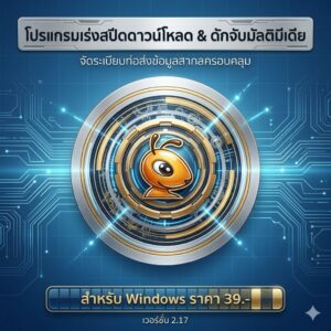 โปรแกรมเร่งสปีดดาวน์โหลด ดักจับไฟล์มัลติมีเดีย และจัดระเบียบท่อส่งข้อมูลสากล สำหรับ Windows