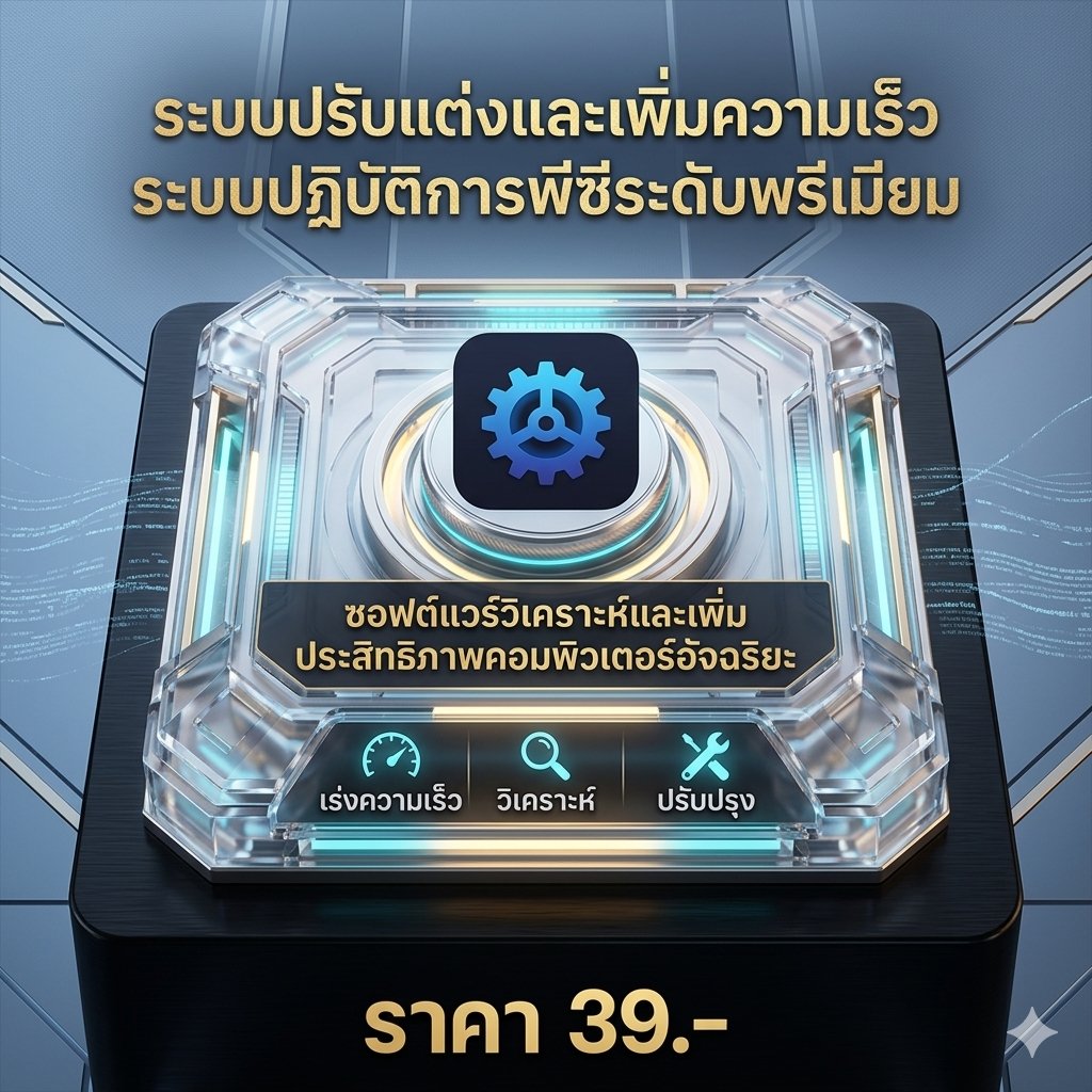ระบบปรับแต่งและเพิ่มความเร็วระบบปฏิบัติการพีซีระดับพรีเมียม ซอฟต์แวร์วิเคราะห์และเพิ่มประสิทธิภาพคอมพิวเตอร์อัจฉริยะ