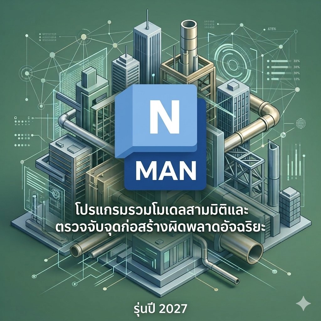 โปรแกรมรวมโมเดลสามมิติและตรวจจับจุดก่อสร้างผิดพลาดอัจฉริยะ รุ่นปี 2027