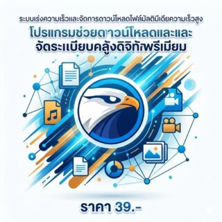 ระบบเร่งความเร็วและจัดการดาวน์โหลดไฟล์มัลติมีเดียความเร็วสูง โปรแกรมช่วยดาวน์โหลดและจัดระเบียบคลังข้อมูลดิจิทัลพรีเมียม