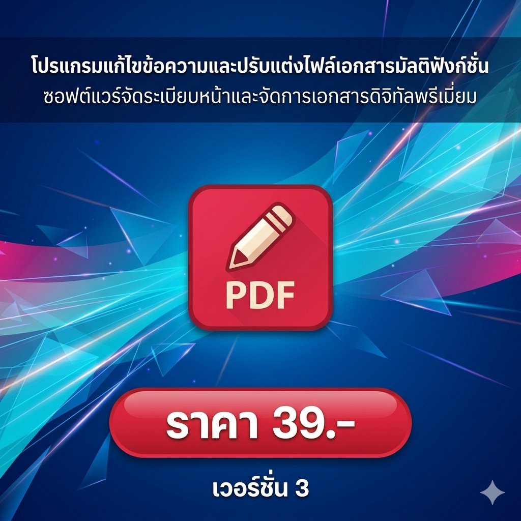 โปรแกรมแก้ไขข้อความและปรับแต่งไฟล์เอกสารมัลติฟังก์ชัน ซอฟต์แวร์จัดระเบียบหน้าและจัดการเอกสารดิจิทัลพรีเมียม