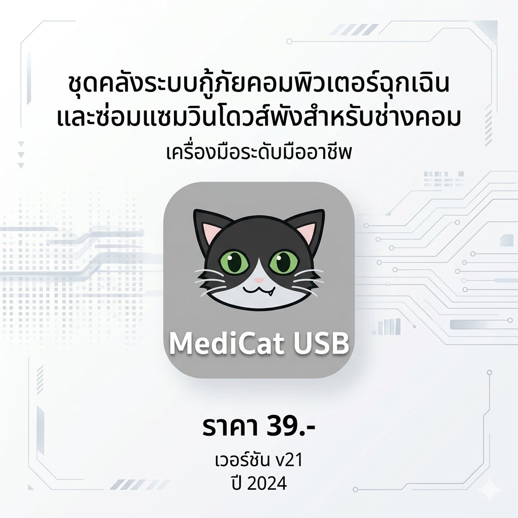 ชุดคลังระบบกู้ภัยคอมพิวเตอร์ฉุกเฉินและซ่อมแซมวินโดวส์พังสำหรับช่างคอม รุ่น v21