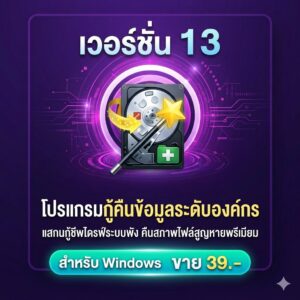 โปรแกรมกู้คืนข้อมูลระดับองค์กร แสกนกู้ชีพไดรฟ์ระบบพัง และคืนสภาพไฟล์สูญหายพรีเมียม สำหรับ Windows