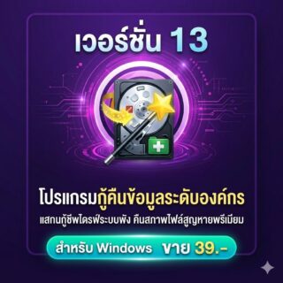 โปรแกรมกู้คืนข้อมูลระดับองค์กร แสกนกู้ชีพไดรฟ์ระบบพัง และคืนสภาพไฟล์สูญหายพรีเมียม สำหรับ Windows
