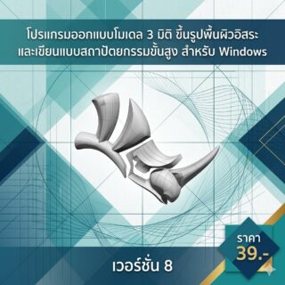 โปรแกรมออกแบบโมเดล 3 มิติ ขึ้นรูปพื้นผิวอิสระ และเขียนแบบสถาปัตยกรรมขั้นสูง สำหรับ Windows