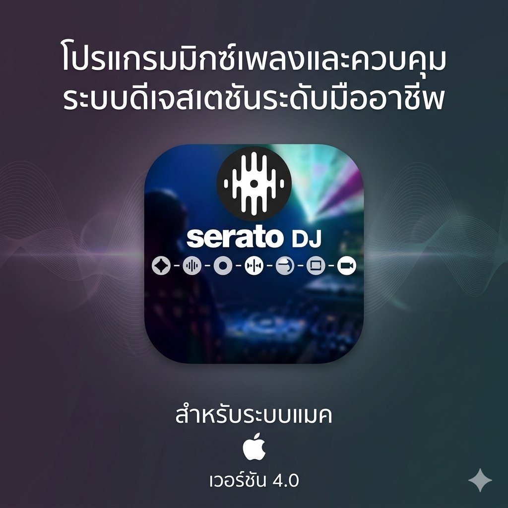 (MacOS) โปรแกรมมิกซ์เพลงและควบคุมระบบดีเจสเตชันระดับมืออาชีพ เวอร์ชัน 4.0