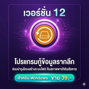 โปรแกรมกู้ข้อมูลรากลึก ซ่อมบำรุงโครงสร้างระบบไฟล์ และคืนสภาพพาร์ทิชันเสียหาย สำหรับ Windows