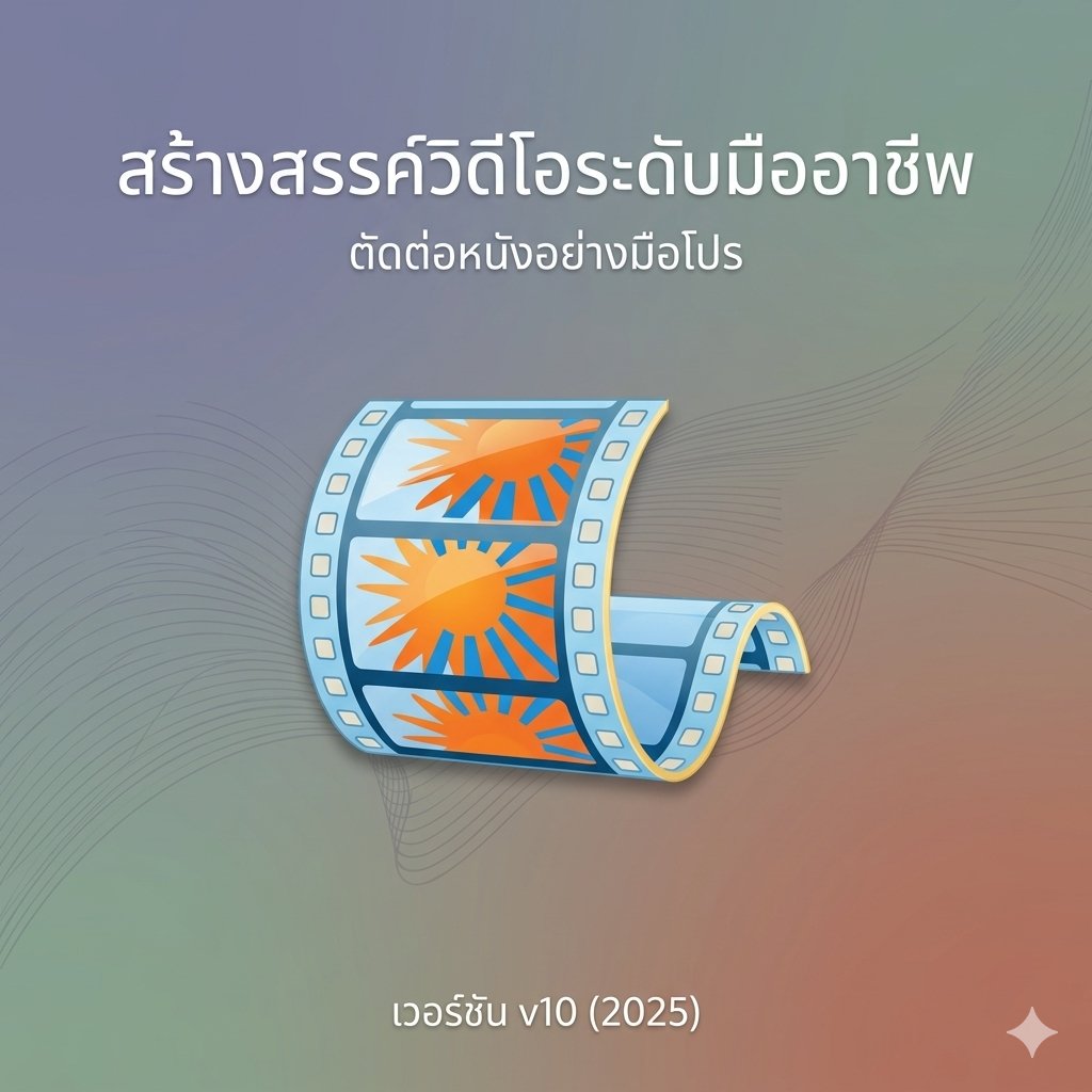 โปรแกรมตัดต่อและสร้างสรรค์วิดีโออย่างง่ายสำหรับผู้เริ่มต้นใช้งานคอมพิวเตอร์ เวอร์ชัน 2025 v10