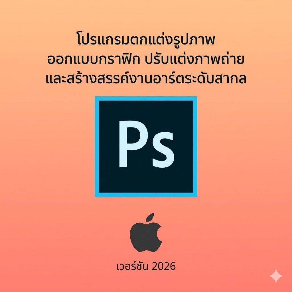 (MacOS) โปรแกรมตกแต่งรูปภาพ ออกแบบกราฟิก ปรับแต่งภาพถ่าย และสร้างสรรค์งานอาร์ตระดับสากล เวอร์ชัน 2026