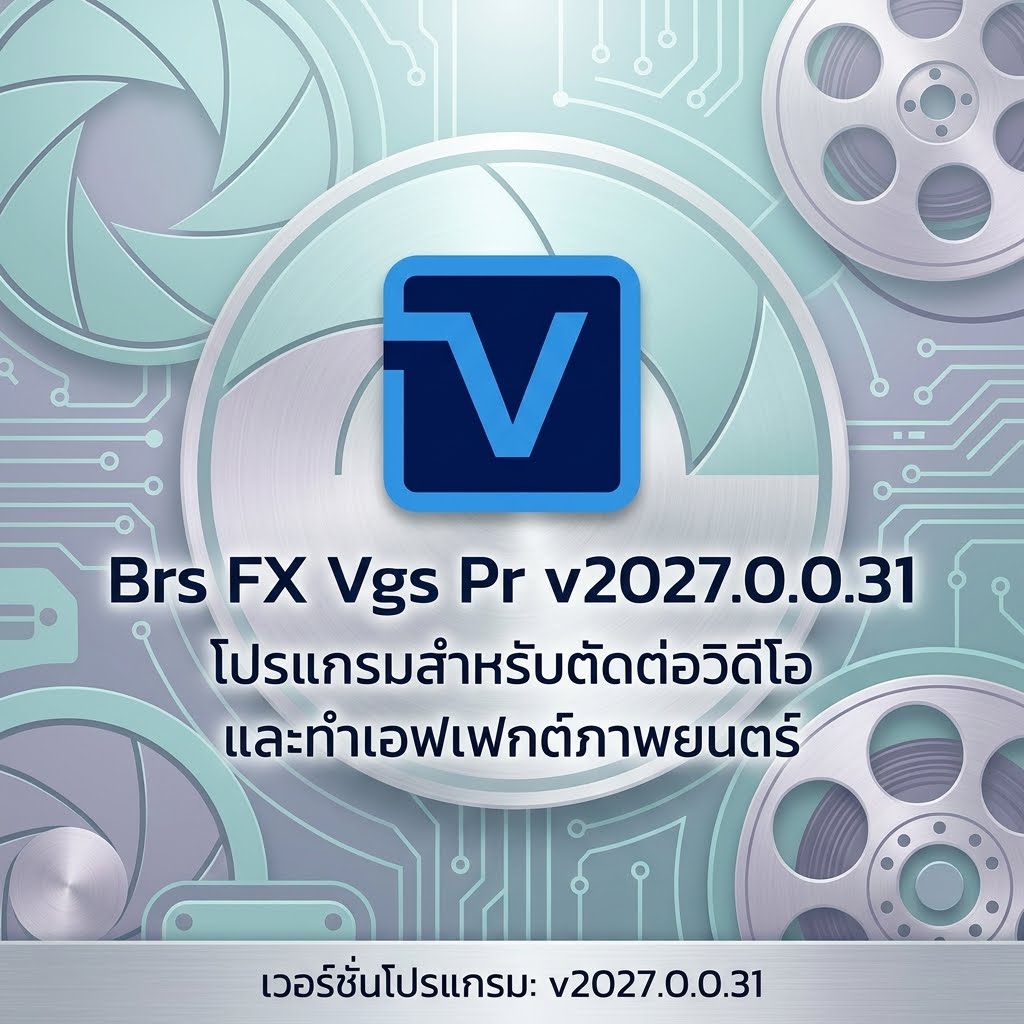Brs FX Vgs Pr v2027.0.0.31 โปรแกรมสำหรับตัดต่อวิดีโอและทำเอฟเฟกต์ภาพยนตร์