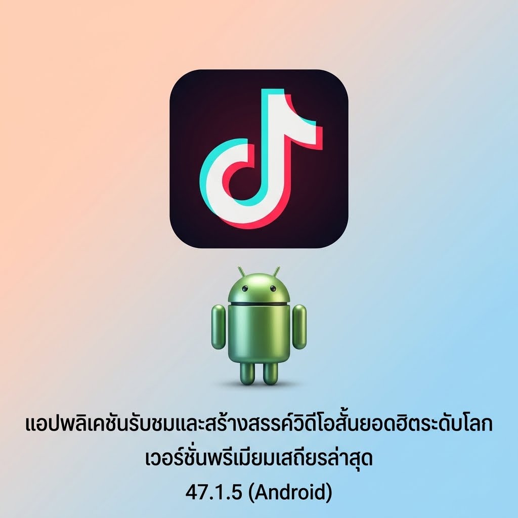 (Android) TikTok 47.1.5 แอปพลิเคชันรับชมและสร้างสรรค์วิดีโอสั้นยอดฮิตระดับโลก เวอร์ชันพรีเมียมเสถียรล่าสุด