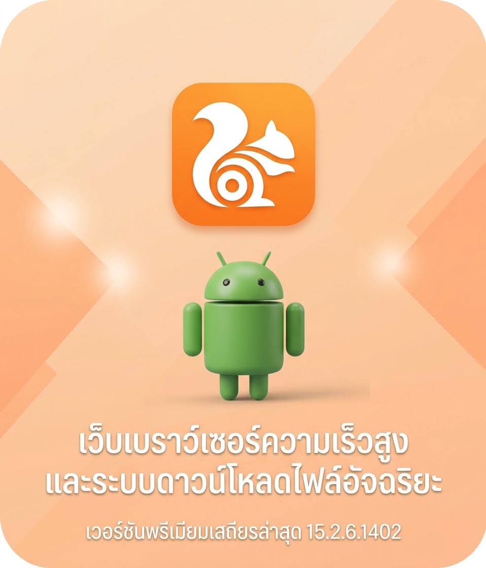 (Android) UC Browser - Safe, Fast, Private 15.2.6.1402 เว็บเบราว์เซอร์ความเร็วสูงและระบบดาวน์โหลดไฟล์อัจฉริยะ เวอร์ชันพรีเมียมเสถียรล่าสุด