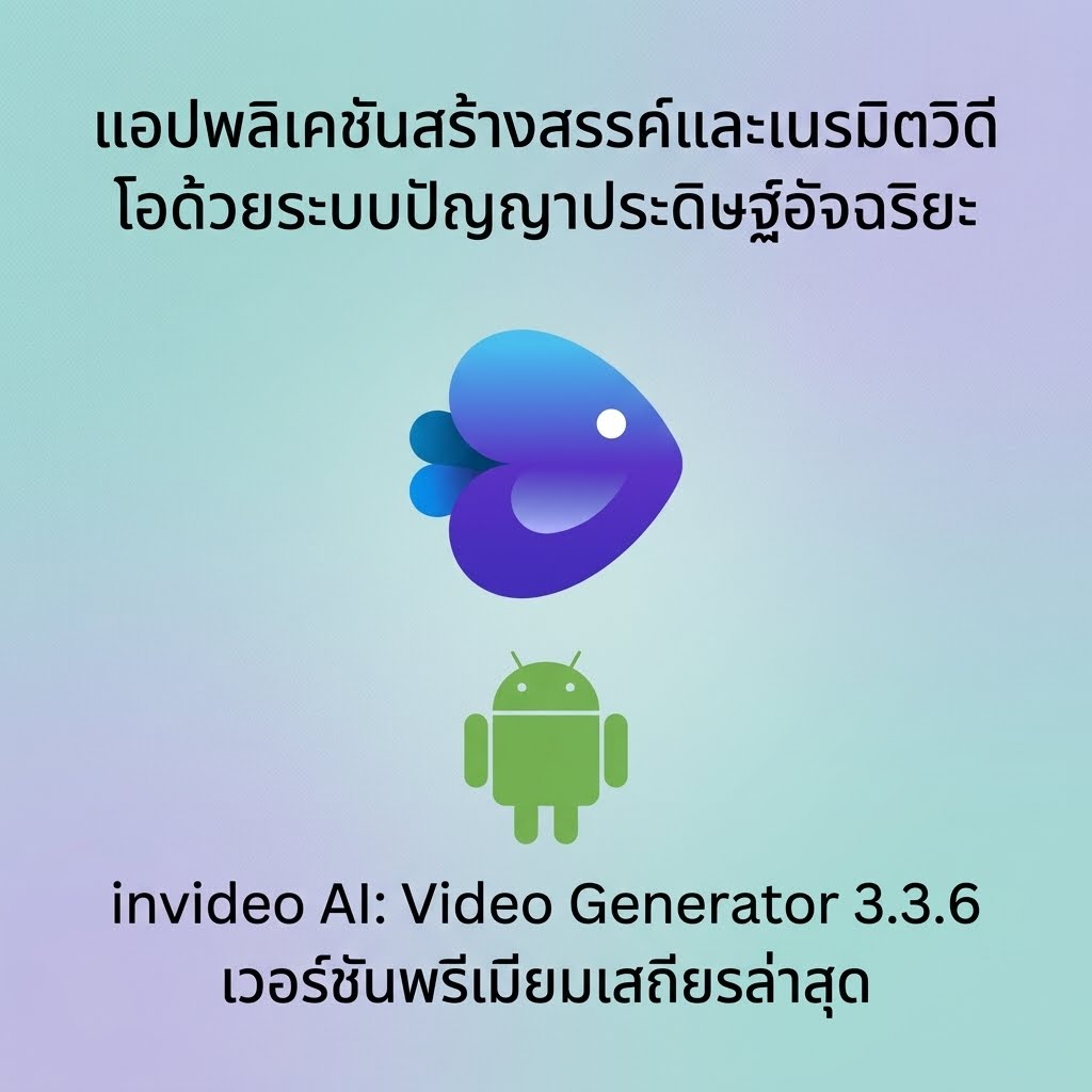 (Android) invideo AI: Video Generator 3.3.6 แอปพลิเคชันสร้างสรรค์และเนรมิตวิดีโอด้วยระบบปัญญาประดิษฐ์อัจฉริยะ เวอร์ชันพรีเมียมเสถียรล่าสุด
